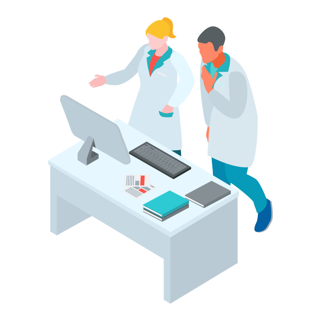 <a href="https://www.freepik.com/free-vector/isometric-infectious-disease-doctor-scientist-virologist-composition-with-characters-workers-gowns-computer-table_17257099.htm#query=lab%20device%20creation&position=16&from_view=search&track=ais">Image by macrovector</a> on Freepik